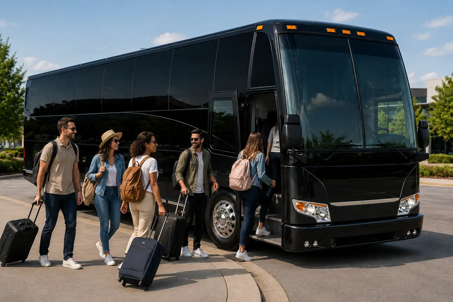 Motor Coach — 50 Passenger — Motor Coach exterior